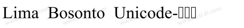Lima Bosonto Unicode字体转换